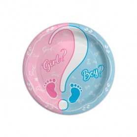 8 PIATTI ø 18 CM BABY GIRL OR BOY≠