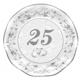 PIATTI 25° ANNIVERSARIO 21 CM