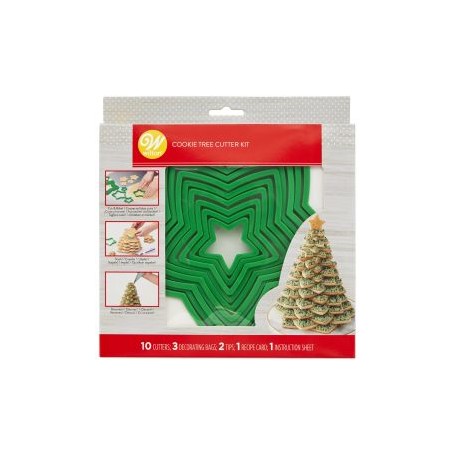 SET 15 TAGLIAPASTA ALBERO DI NATALE NEW