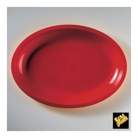 PIATTO OVALE GRANDE ROSSO PZ 25