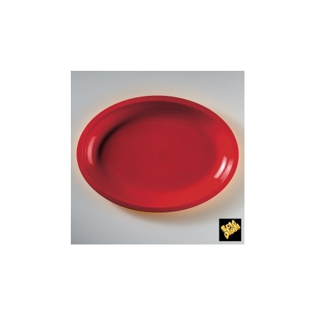 PIATTO OVALE GRANDE ROSSO PZ 25