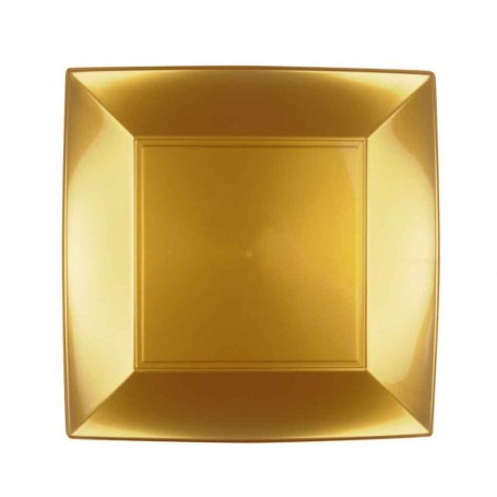 PIATTO DESSERT NICE ORO 18 CM PZ 12