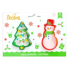 TAGLIAPASTA ALBERO DI NATALE E PUPAZZO