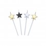 4 CANDELINE PICKS 13 CM STELLE PRESTIGE