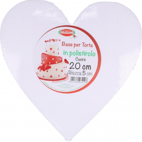 CUORE IN POLISTIROLO 35 CM H 5