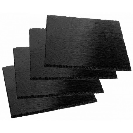 PIATTO ROCK BIG NERO 300X158 MM PZ 10