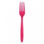 FORCHETTE IN PLASTICA FUCSIA PZ 24