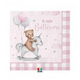 20 TOV. CM33X33 BATT. TEDDY BEAR ROSA