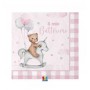 20 TOV. CM33X33 BATT. TEDDY BEAR ROSA