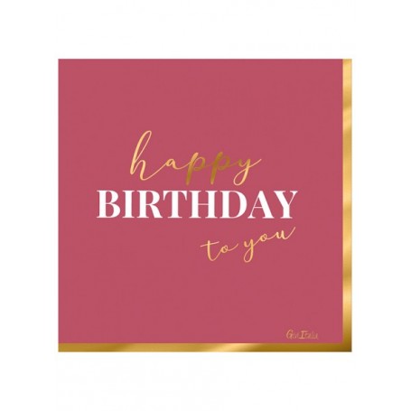 16 TOVAGLIOLI CM 33X33 HAPPY BIRTHDAY PI