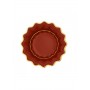 8 FONDINE NEW SHAPE CM24 ROSSO BORDO ORO