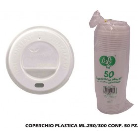 COPERCHIO PLASTICA ML.250/300 PZ 50