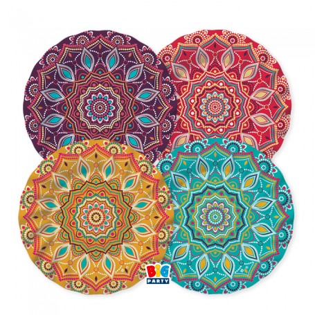 8 PIATTI MIX ø 25 CM MANDALA