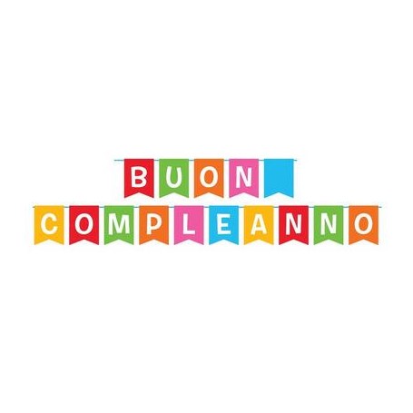 FESTONE DI CARTA BUON COMPLEANNO