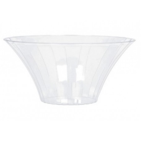 CONTENITORE PLASTICA VASO 18X9CM TRASP.