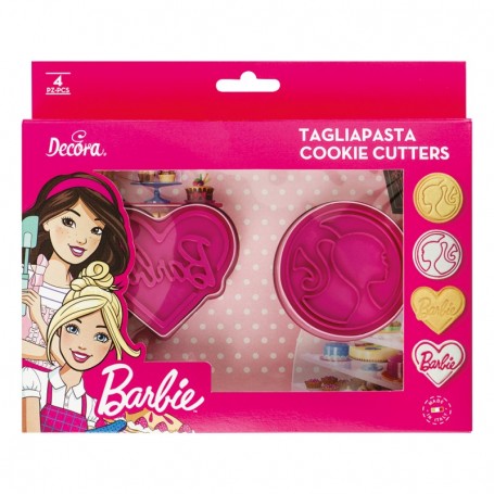 SET 2 TAGLIAPASTA E 2 MARCATORI BARBIE