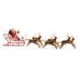 BABBO NATALE SU SLITTA PLASTICA 22X6CM