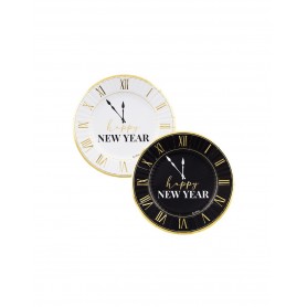 8 PIATTI CM 23 HAPPY NEW YEAR CLOCK