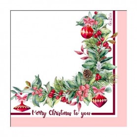 16 TOV.LI 33X33 CM CHERRY CHRISTMAS