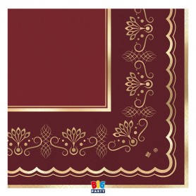 16 TOV.LI 33X33CM ROYAL RED GOLD