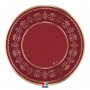 6 SOTTOPIATTI CM32 ROYAL RED GOLD