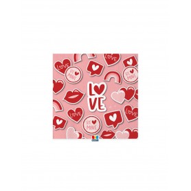 16 TOV.LI 33X33CM LOVE STICKERS