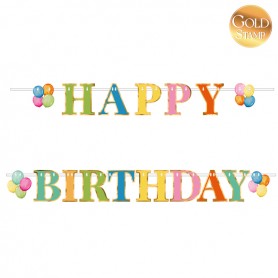 BANNER HAPPY BIRTHDAY MULTICOLOR CM 130