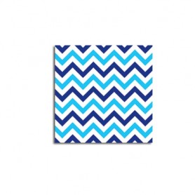 TOVAGLIOLI CHEVRON BLU NOVITÀ 33X33