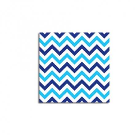 TOVAGLIOLI CHEVRON BLU NOVITÀ 33X33