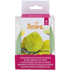 KIT 4 TAGLIA PASTA FOGLIE DI ROSA