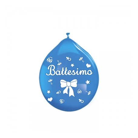 PALLONCINI BATTESIMO CELESTE PZ 20