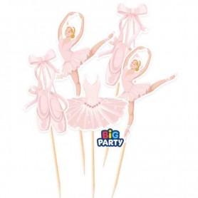 5 MINI CAKE TOPPER BALLERINA