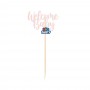MINI CAKE TOPPER WELCOME BABY ROSA