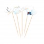 5 MINI CAKE TOPPER WELCOME BABY BLU