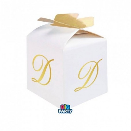 10 SCAT CUBETTO FIOCCO LETT D 5X7X5CM