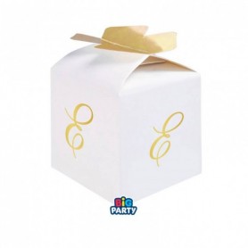 10 SCAT CUBETTO FIOCCO LETT E 5X7X5CM