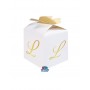 10 SCAT CUBETTO FIOCCO LETT L 5X7X5CM