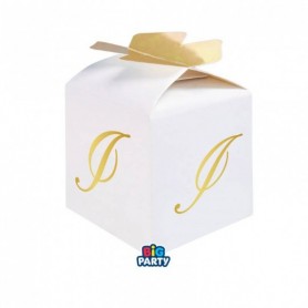 10 SCAT CUBETTO FIOCCO LETT I 5X7X5CM
