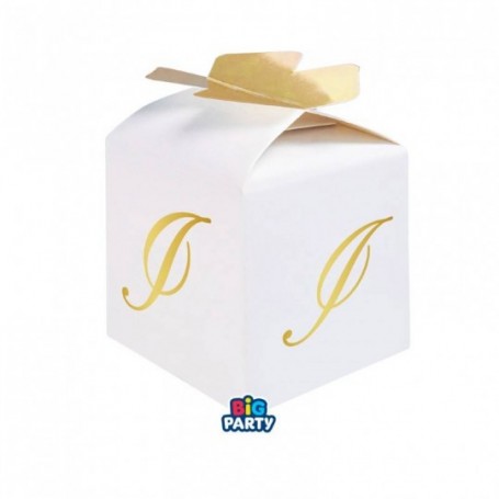 10 SCAT CUBETTO FIOCCO LETT I 5X7X5CM