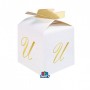 10 SCAT CUBETTO FIOCCO LETT U 5X7X5CM
