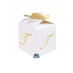 10 SCAT CUBETTO FIOCCO LETT T 5X7X5CM
