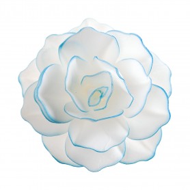 FIORE IN CIALDA CON BORDO BLU 12.5CM