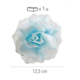 FIORE IN CIALDA BLU GIGANTE 12.5CM