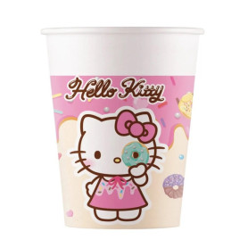 BICCHIERE CARTA 8PZ HELLO KITTY KUROMI