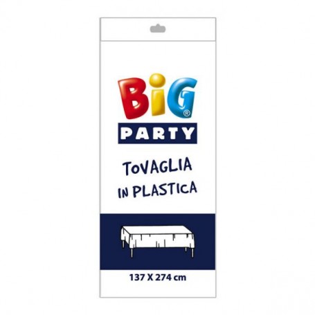 TOVAGLIA IN PLASTICA BIANCA CM 137X274