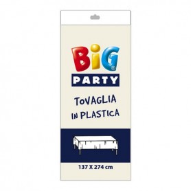 TOVAGLIA IN PLASTICA CREMA CM 137X274