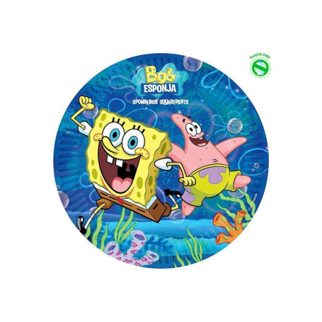 8 PIATTI SPONGEBOB 23CM