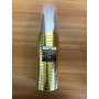20 BICCH. PLASTICA TRASP BORDO ORO
