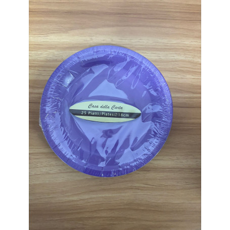 PIATTI VIOLA CARTONATO 23CM