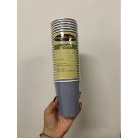 BICCHIERE AZZURRO POLVERE CARTONATO